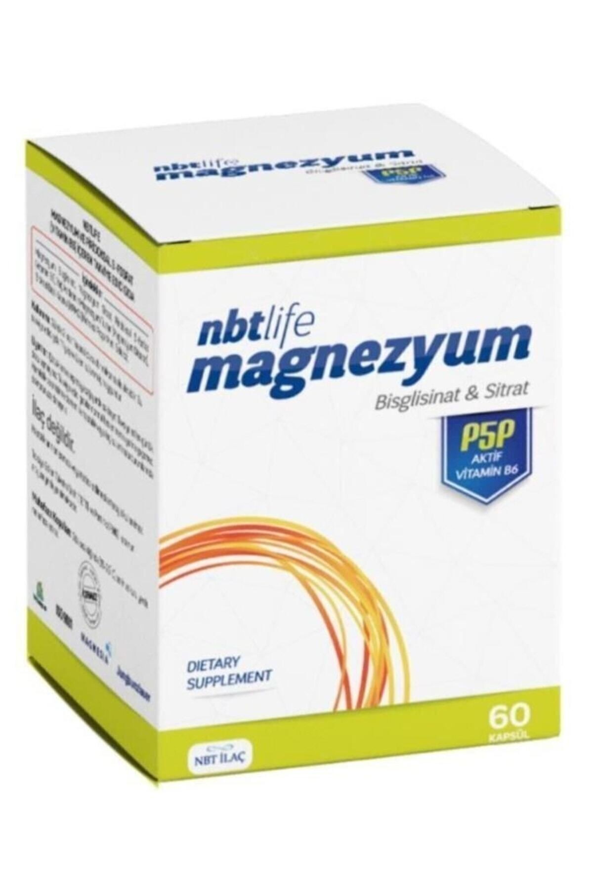 Nbtlife Magnezyum P5p Vitamin B6 60 Kapsül