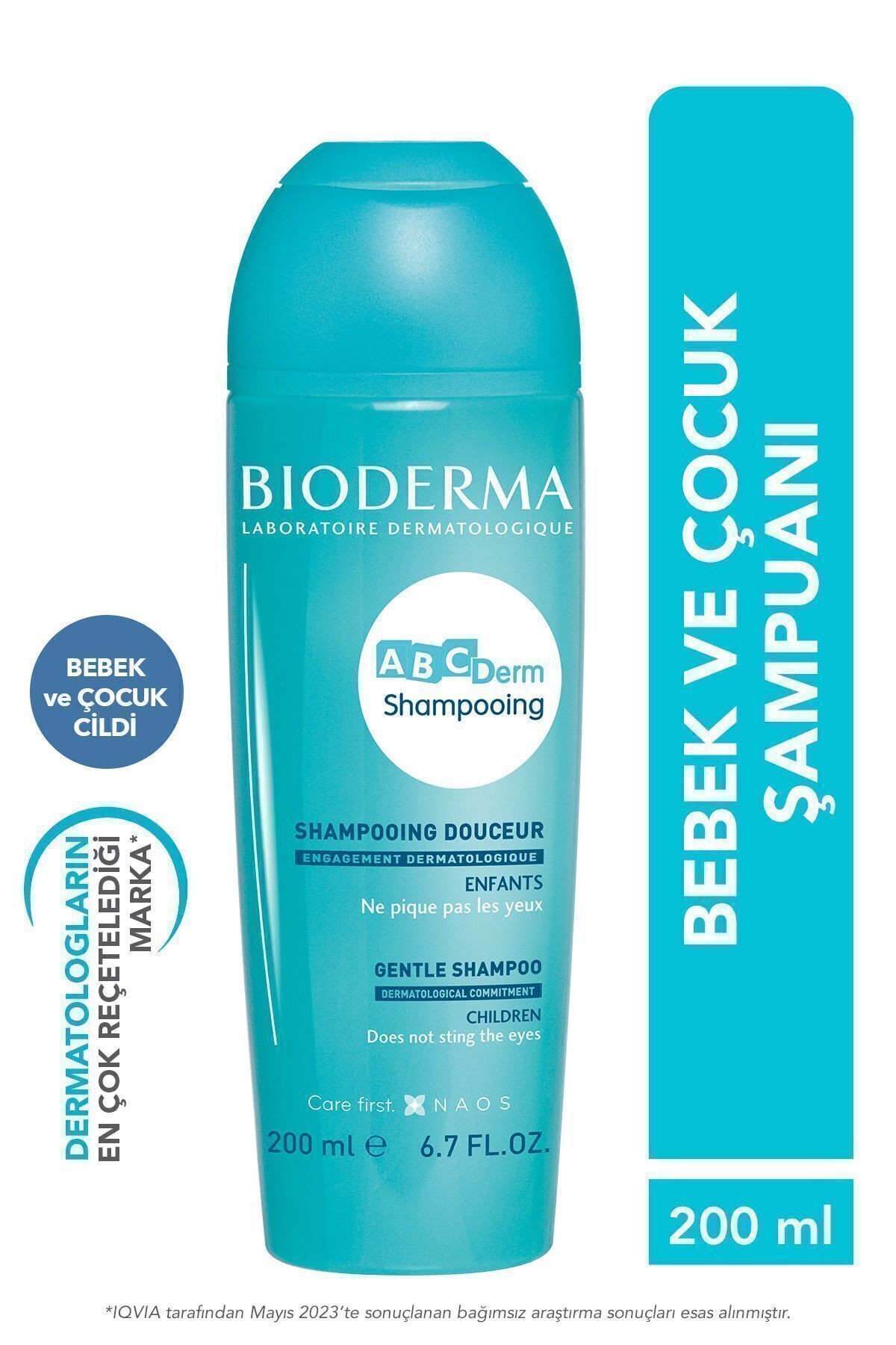 Abcderm Gentle Shampoo Bebek Ve Çocuklar Için Tuzsuz Ve Sülfatsız Şampuan 200 ml