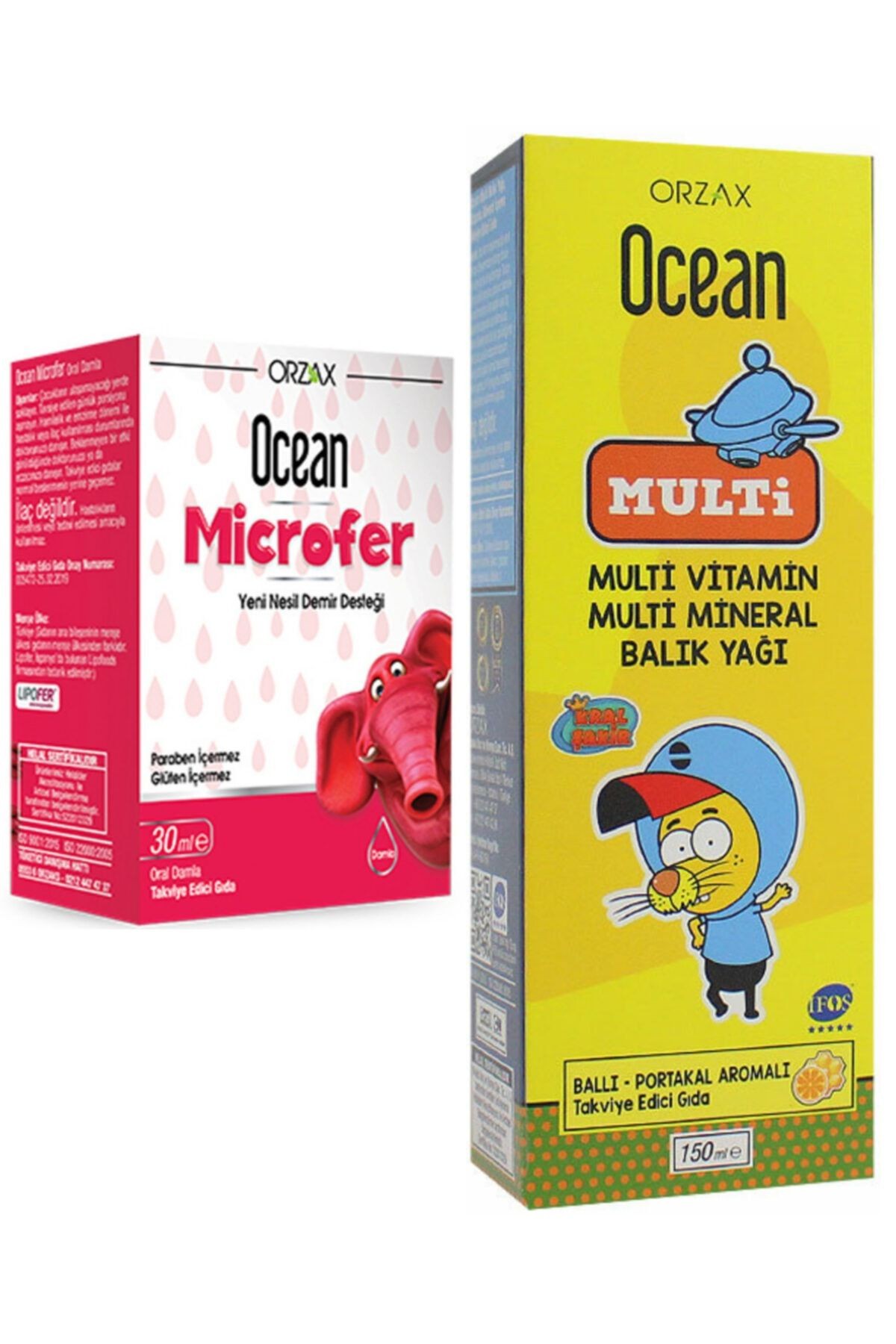 Microfer Oral Damla 30 ml + Ocean Multi Şurup 150 ml