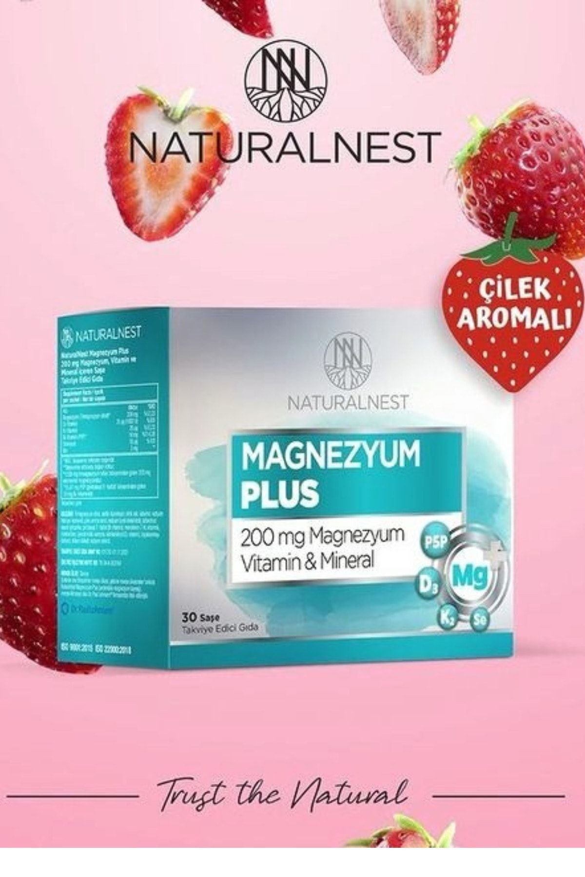 Magnezyum Plus 30 Saşe Magnezyum Sitrat, P5p (B6 VİTAMİNİ), Selenyum, Bor, D Ve K Vit