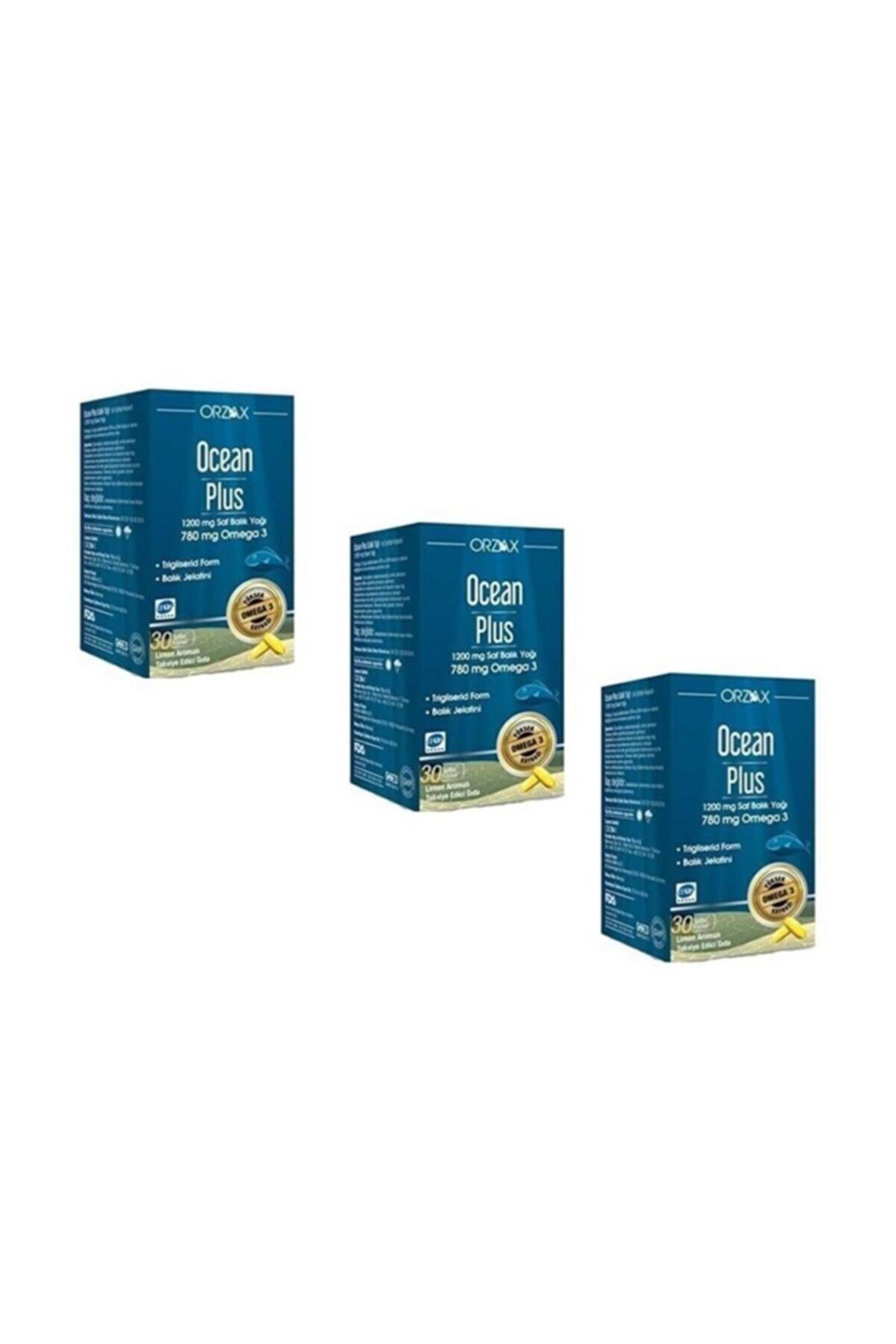 Plus 1200 Mg Omega 3 Saf Balık Yağı 30 Kapsül 3 Adet