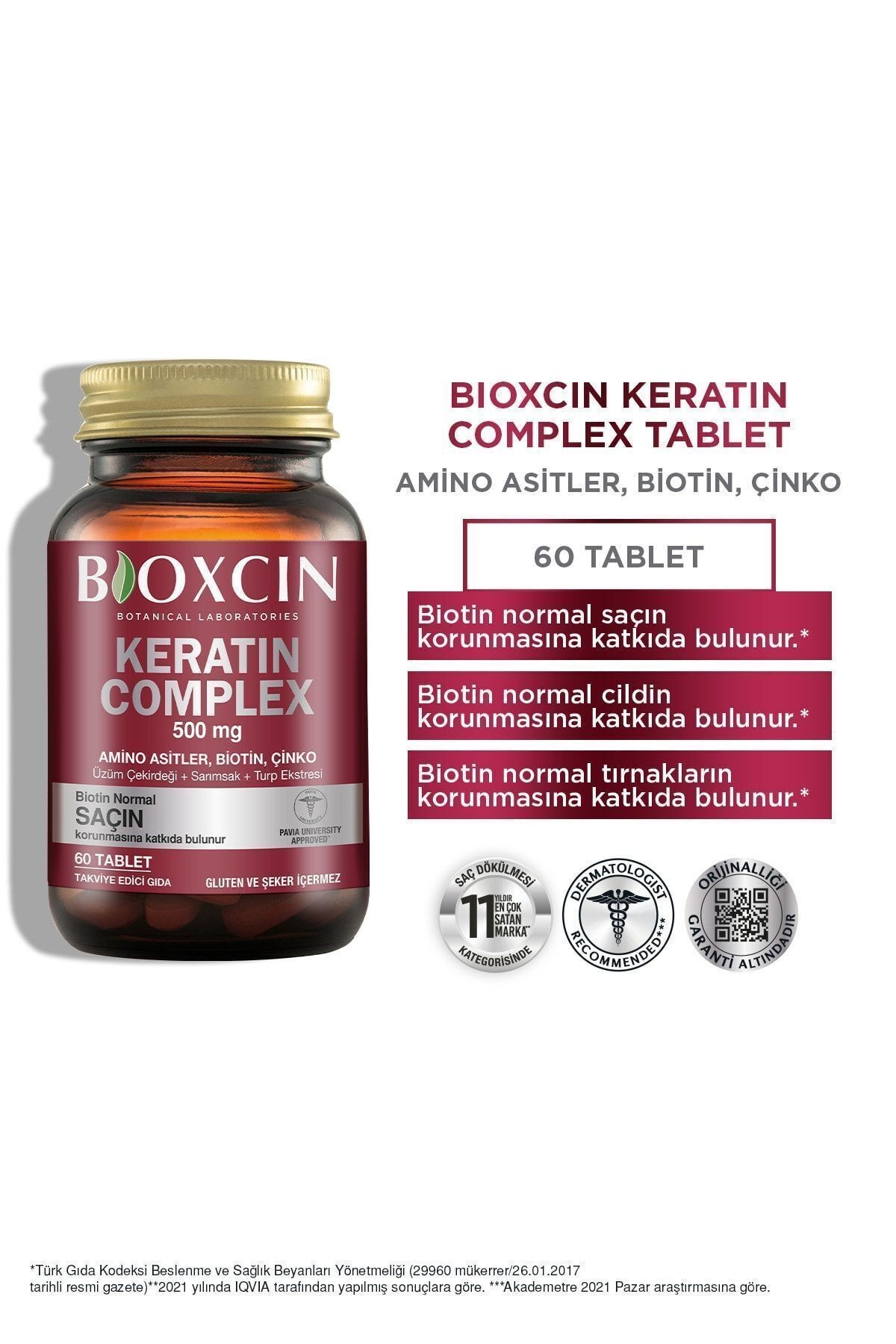 Keratin Complex 500mg 60 Tablet