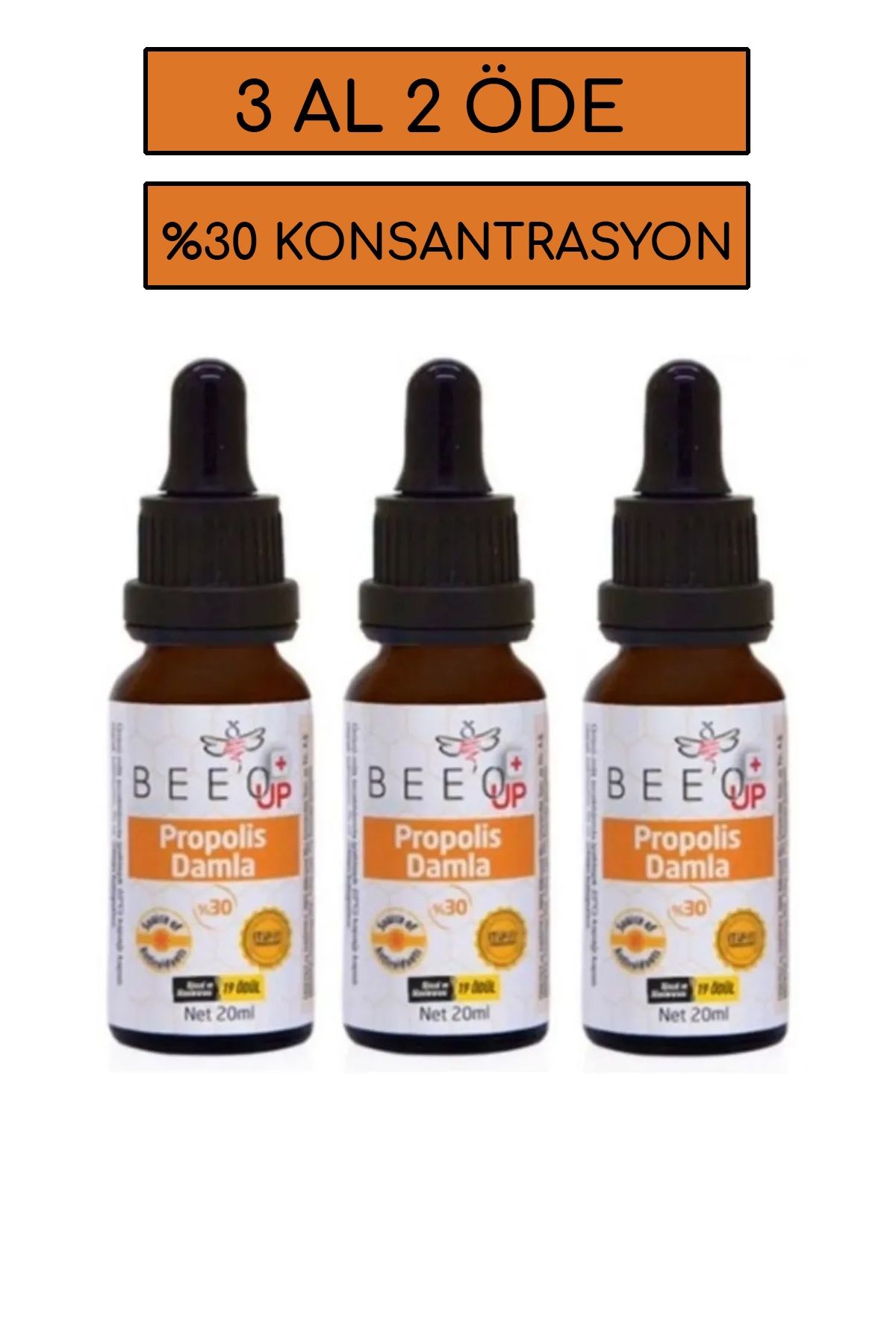 Beeo Up Propolis %30 Damla 20ml 3 al 2öde