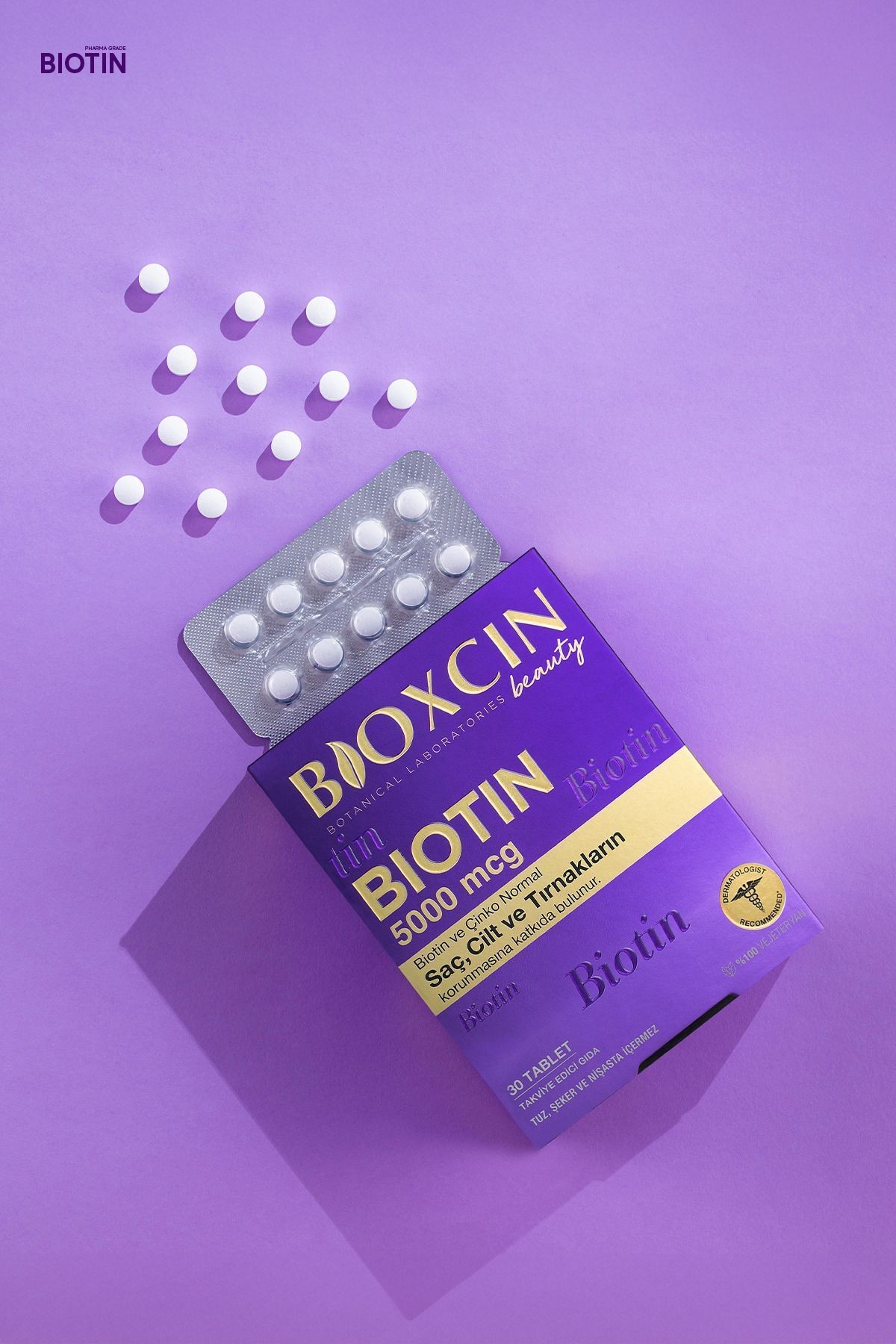 Biotin 5.000 Mcg 30 Tablet - Biotin + Çinko 15 Mg Saç Ve Tırnak Vitamini 2 li Avantaj Paket