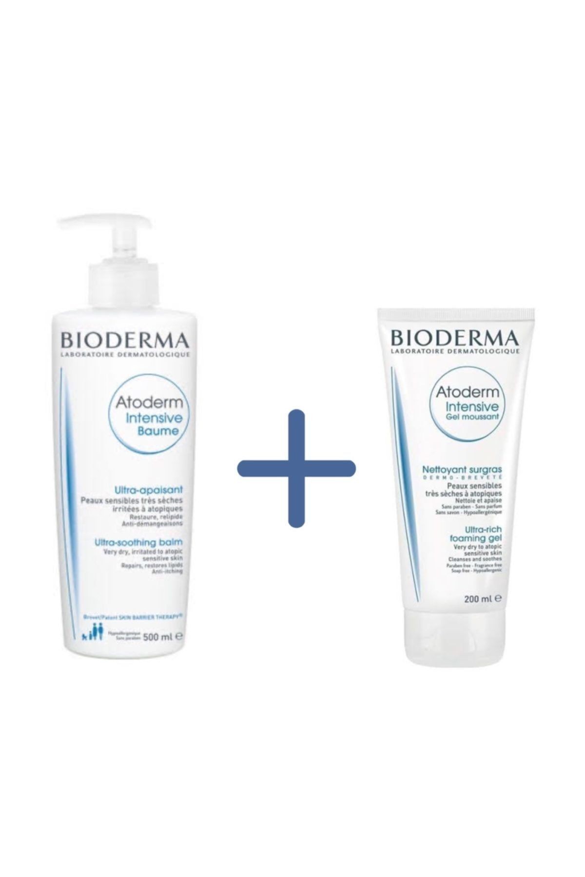 Bıoderma Atoderm Intensıve Baume 500ml. + Bıoderma Atoderm Intensıve Foamıng Gel 200ml.