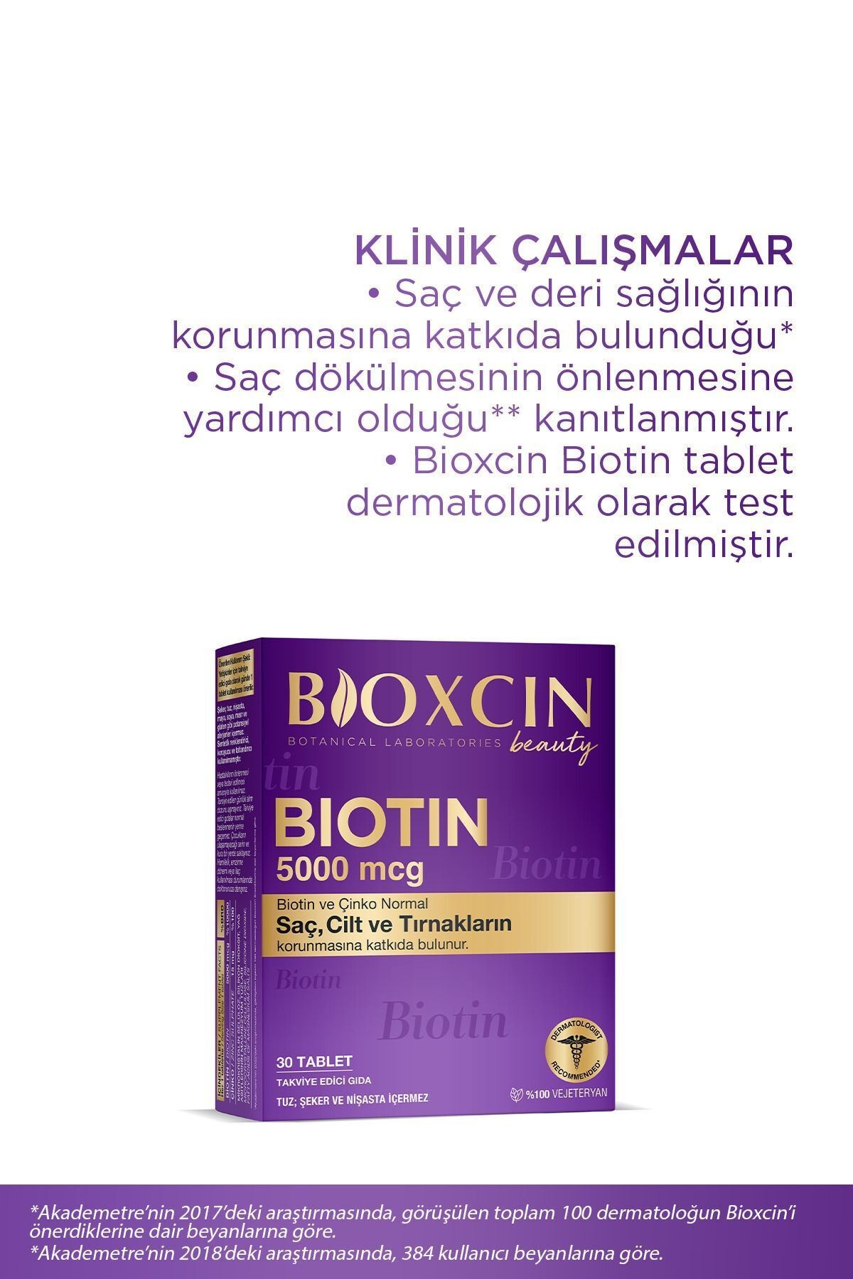 Biotin 5.000 Mcg 30 Tablet - Biotin + Çinko 15 Mg Saç Ve Tırnak Vitamini 2 li Avantaj Paket