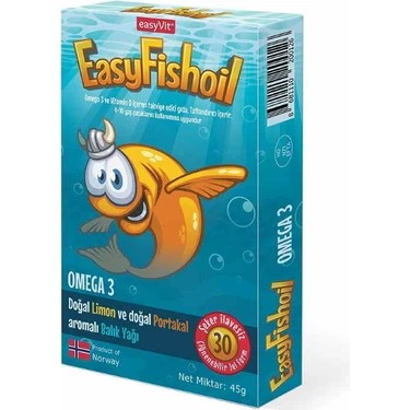 EasyVit EasyFishoil Omega 3 30 Çiğnenebilir Form