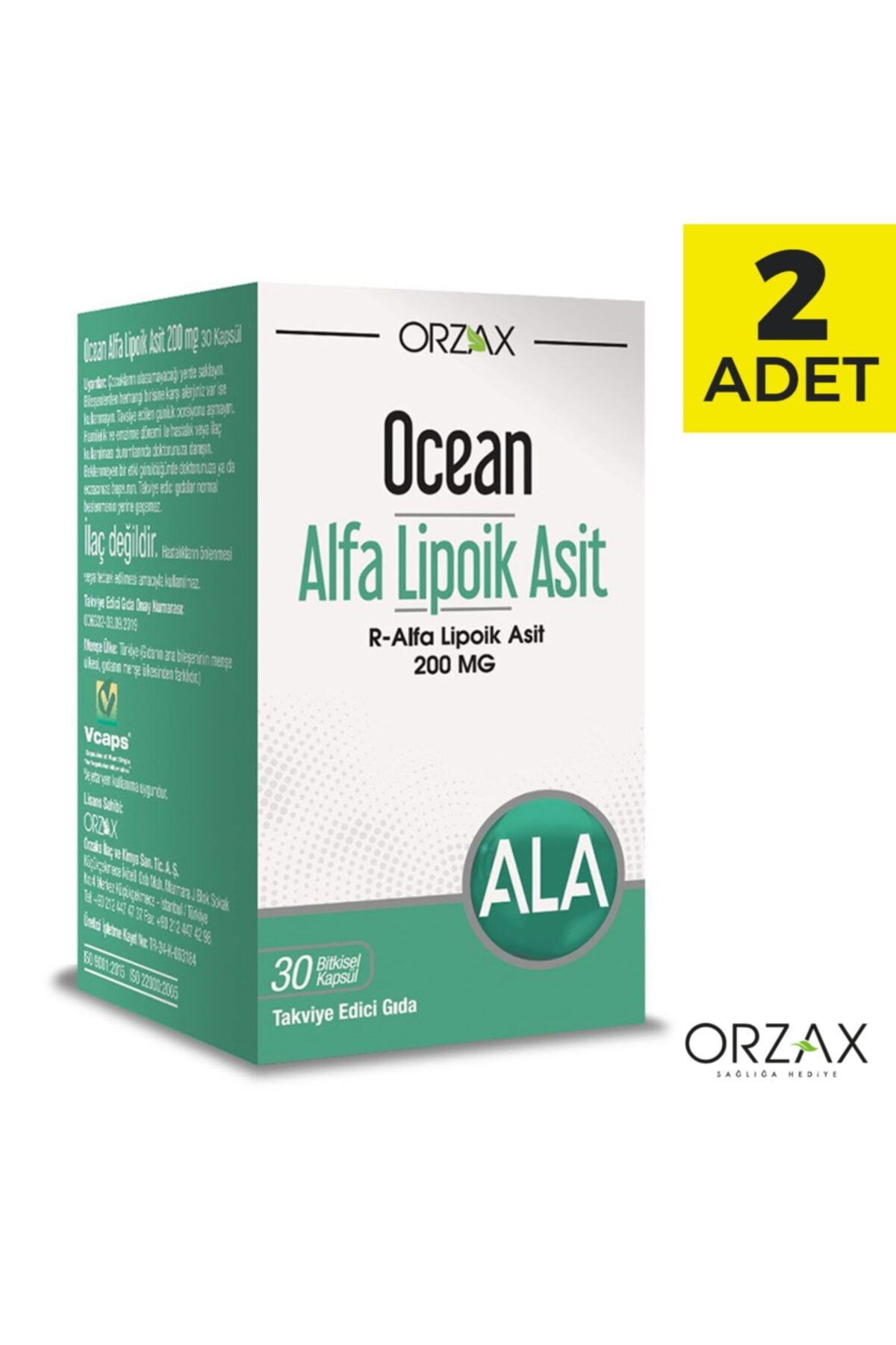 Alfa Lipoik Asit 200 Mg 30 Kapsül X 2 Adet