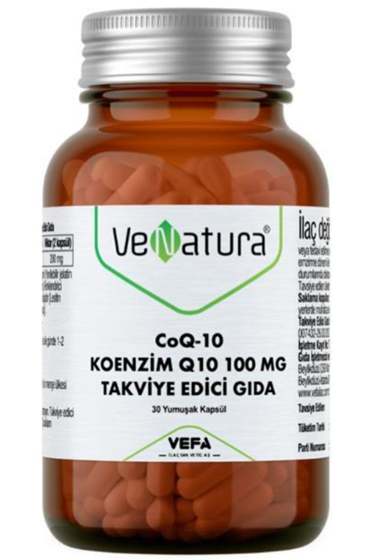 Coq-10 Koenzim Q10 100mg 30 Kapsül