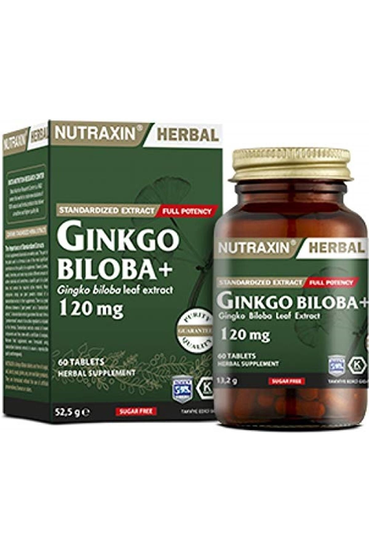 Ginkgo Biloba 60 Tablet, Takviye Edici Gıda