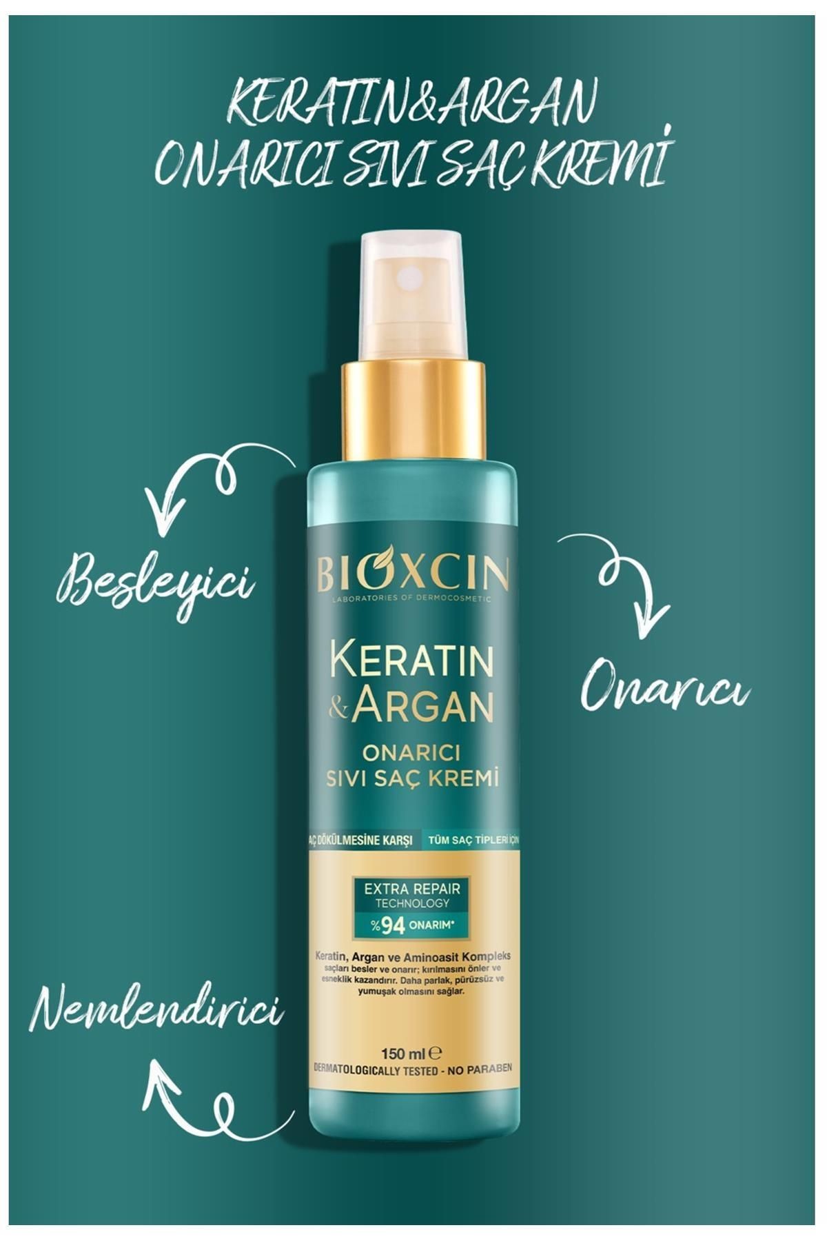 Keratin Argan Onarıcı Saç Bakım Kremi  Yıpranmış  Hasar Görmüş Saçlar 150 ml