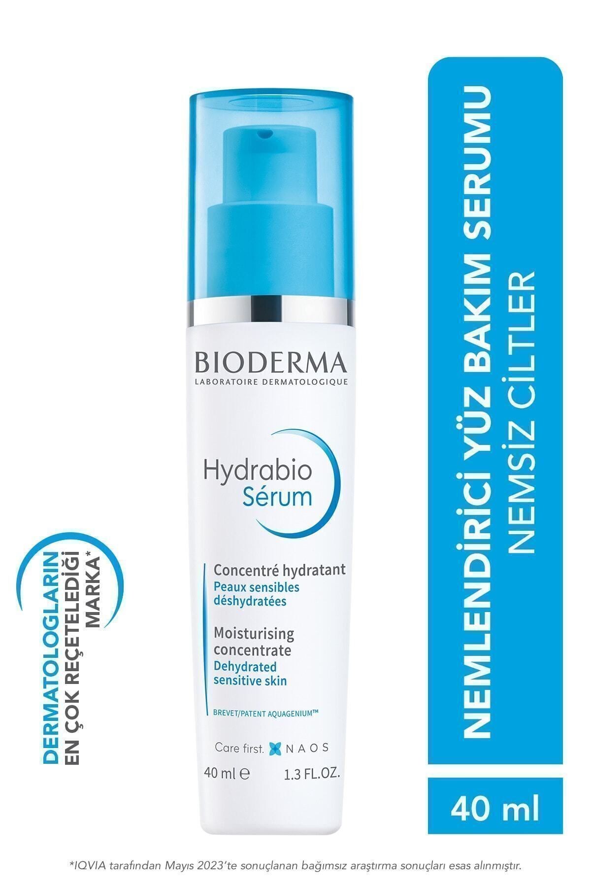 Hydrabio Hyalüronik Asit ve Niasinamid İçeren Yoğun Nemlendirici Serum Kuru Ciltler 40 ml