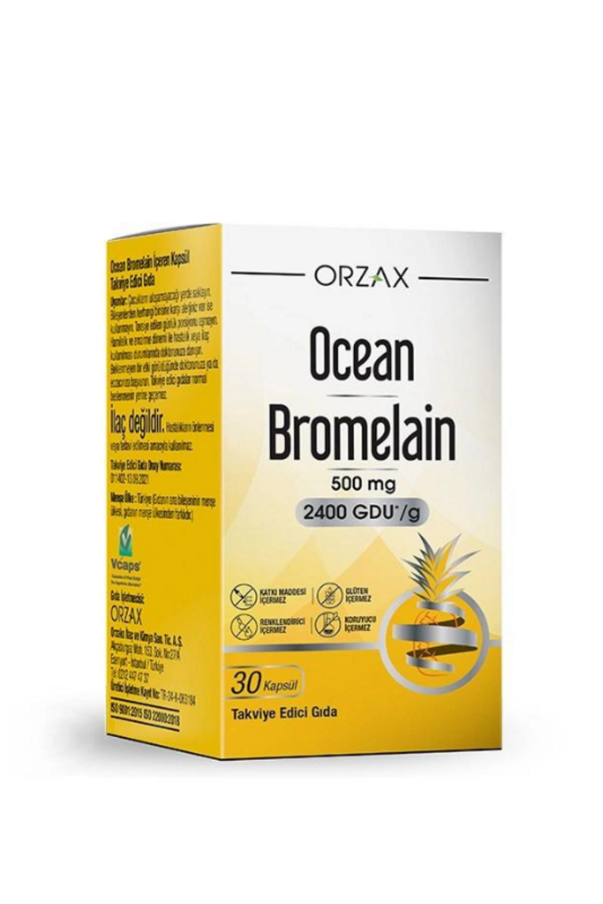 Ocean Bromelain 30 Kapsül