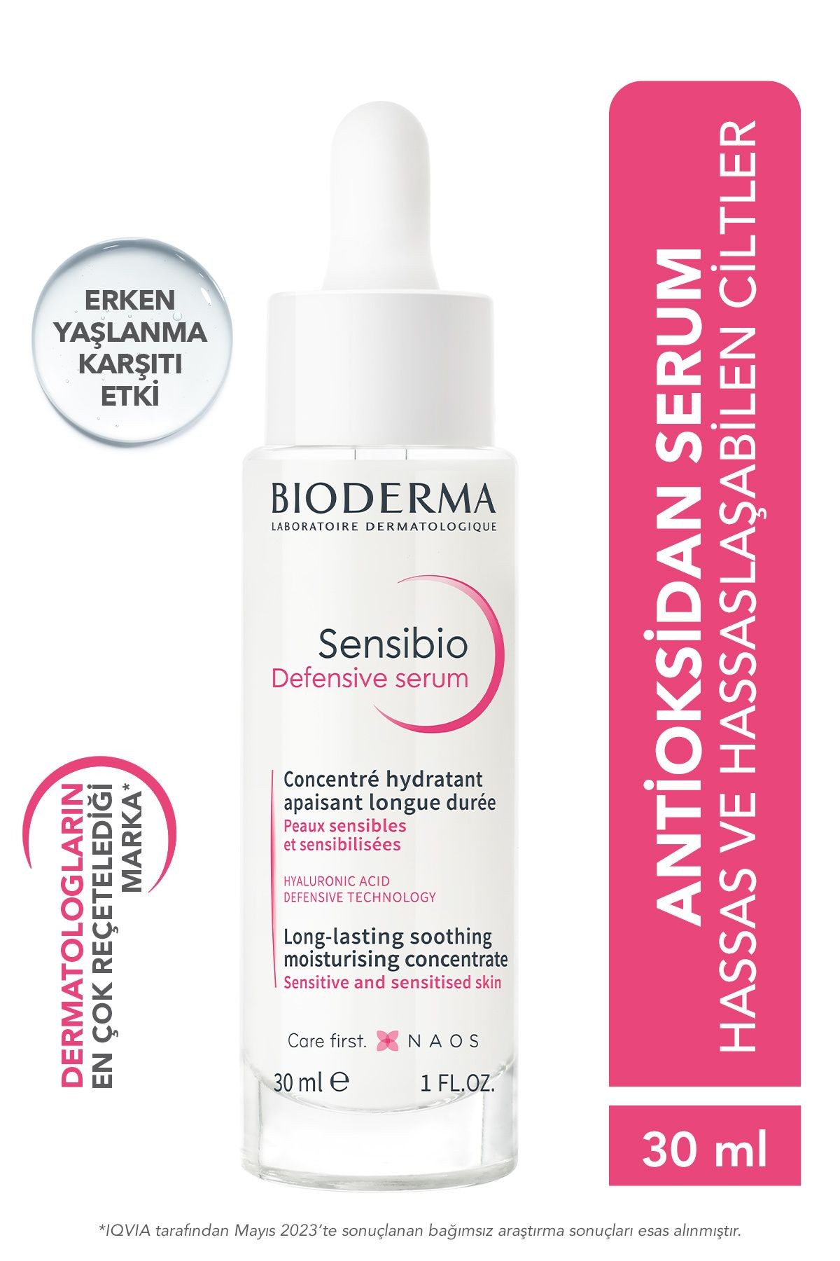 Sensibio Defensive Hassas Ciltler Kırışıklık, Yaşlanma Karşıtı Nemlendirici Antioksidan Serum 30 ml