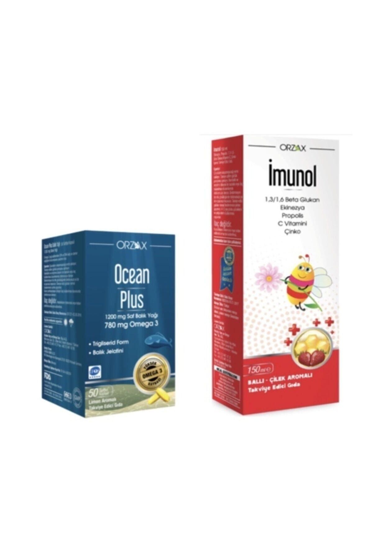 Plus Omega 3 1200 Mg 50 Kapsül Limon + Imunol Şurup 150 Ml