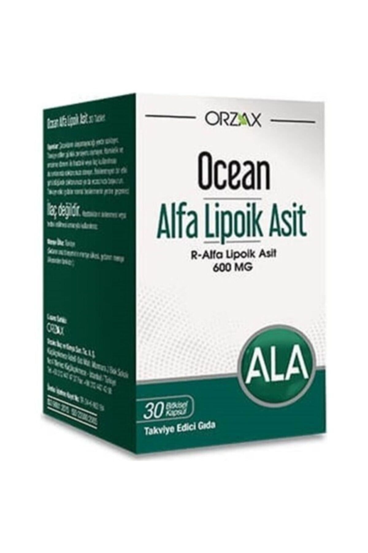 Alfa Lipoik Asit 600 Mg 30 Kapsül