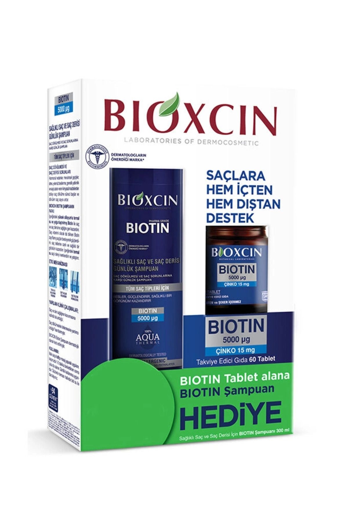 Biotin 5000 mg Çinko 15 mg ALANA Biotin Şampuan 300 ml-MFREYON00927