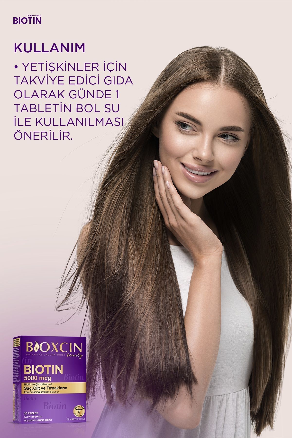 Biotin 5.000 Mcg 30 Tablet - Biotin + Çinko 15 Mg Saç Ve Tırnak Vitamini 2 li Avantaj Paket