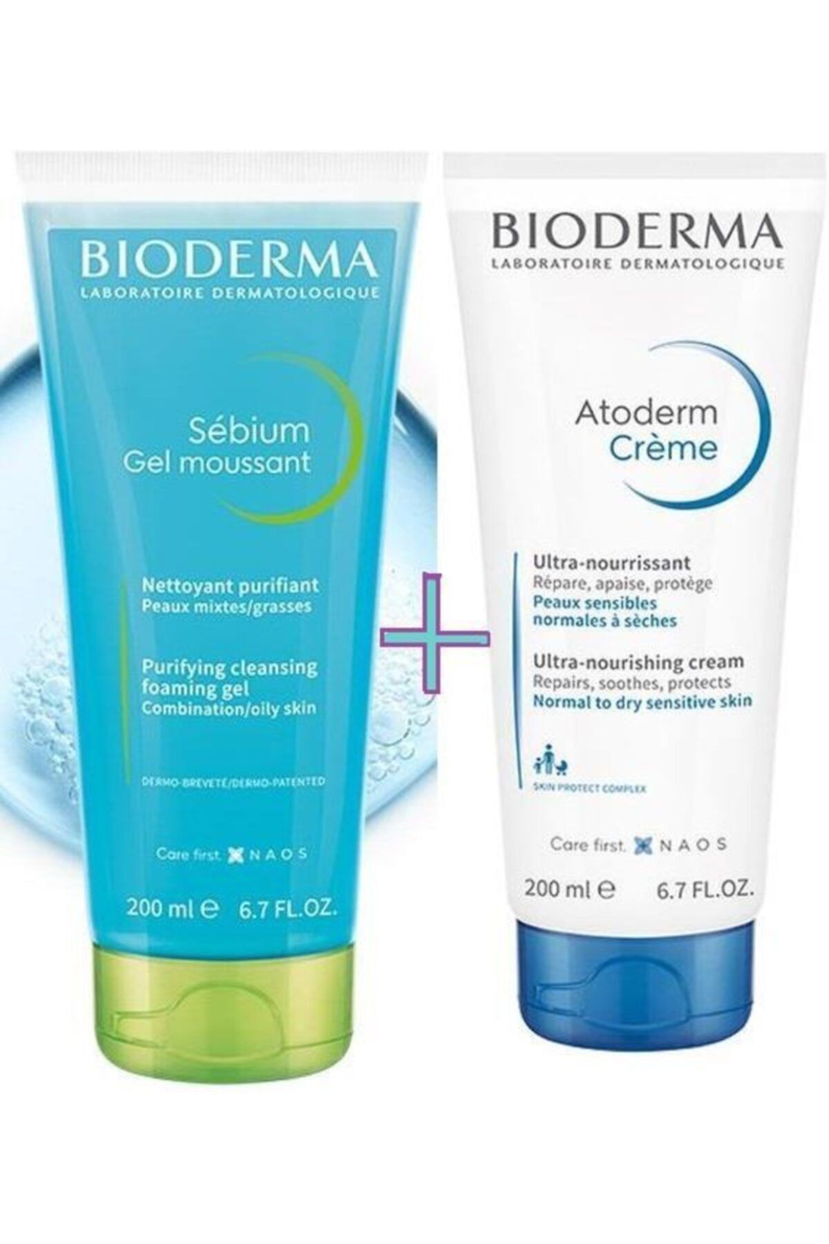 Sebium Foaming Gel Tüp 200 Ml+ Atoderm Cream Tube 200 Ml