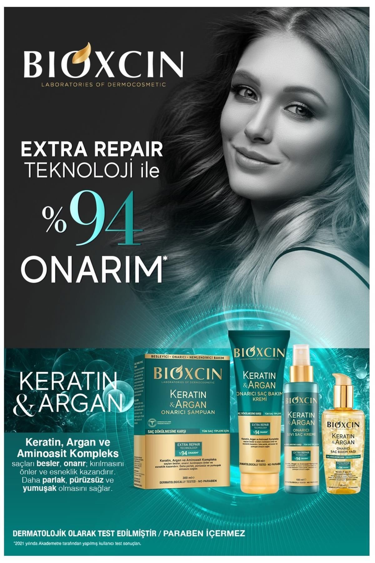 Keratin Argan Onarıcı Saç Bakım Kremi  Yıpranmış  Hasar Görmüş Saçlar 150 ml