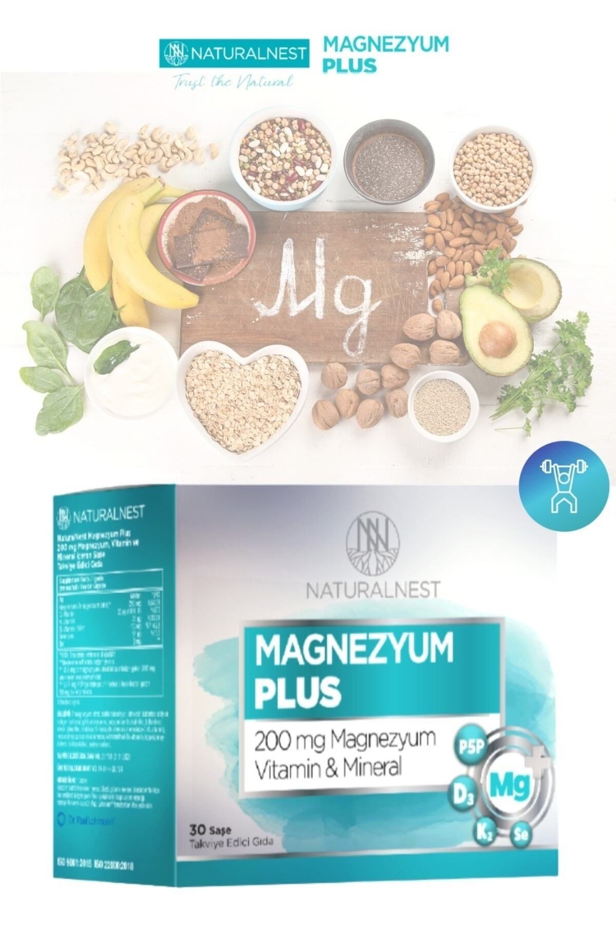 Magnezyum Plus 30 Saşe Magnezyum Sitrat, P5p (B6 VİTAMİNİ), Selenyum, Bor, D Ve K Vit