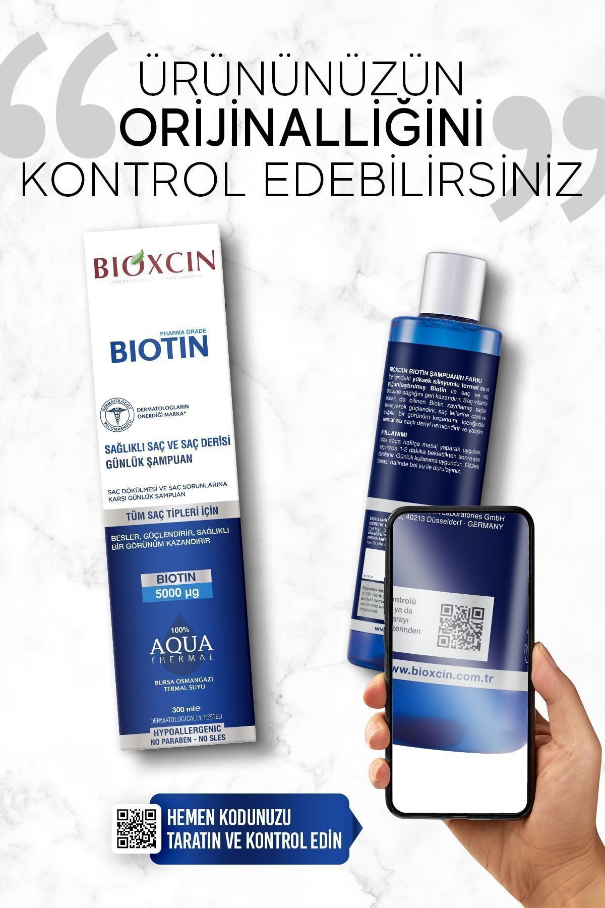 Biotin Şampuan 300 ml - Hassas Saç Derisi Hassas Saçlar