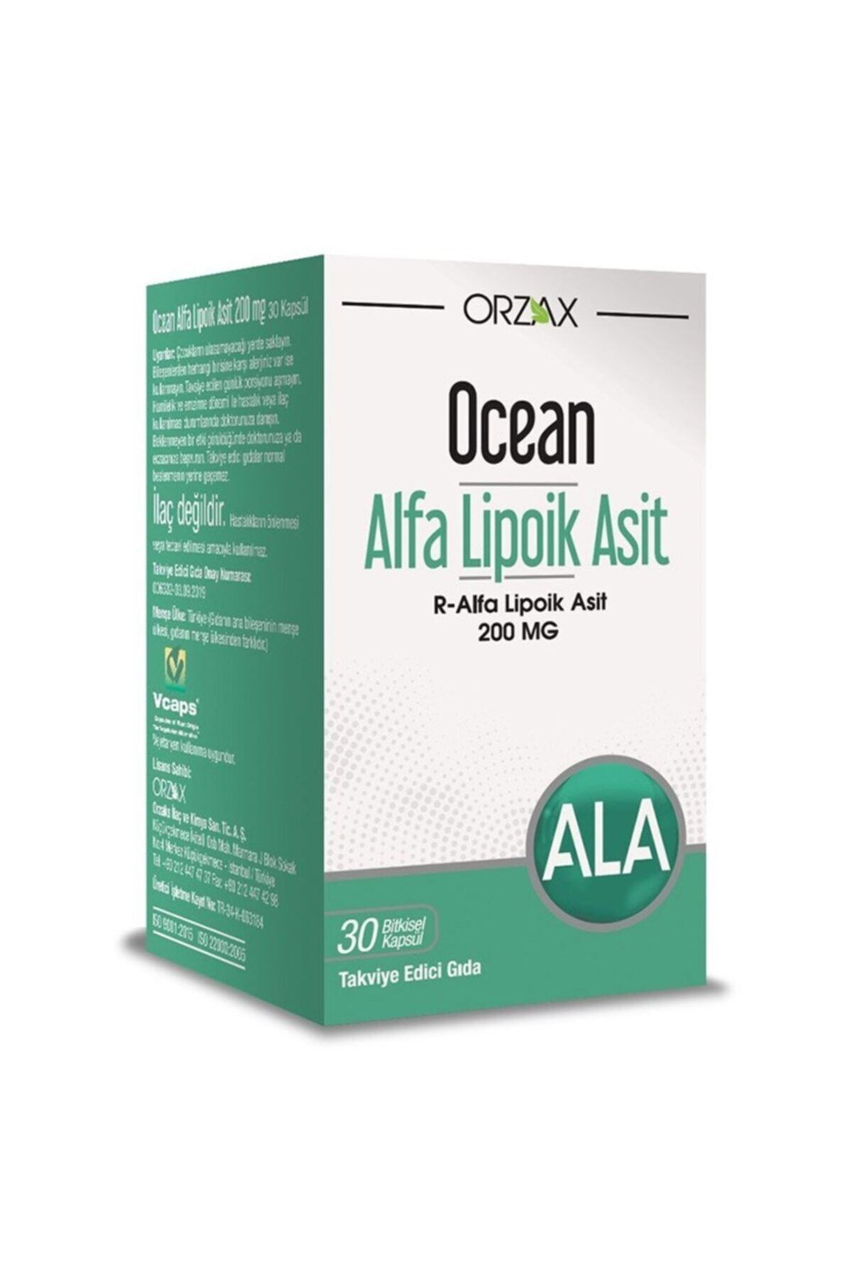 Alfa Lipoik Asit 200 Mg 30 Kapsül