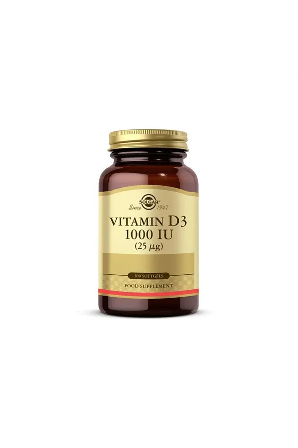 Solgar Vitamin D3 1000 IU 100 Kapsül