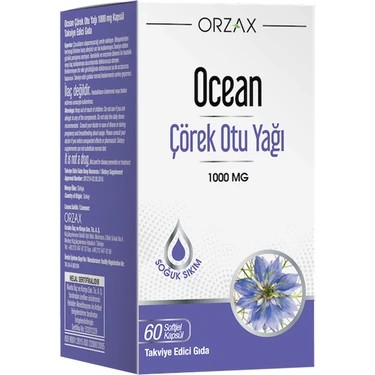 Ocean Çörek Otu Yağı 1000 Mg 60 Kapsül