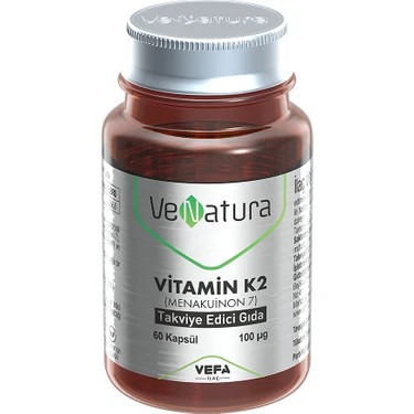 Venatura Vitamin K2 (Menakuinon 7) 100 Mcg 60 Kapsül