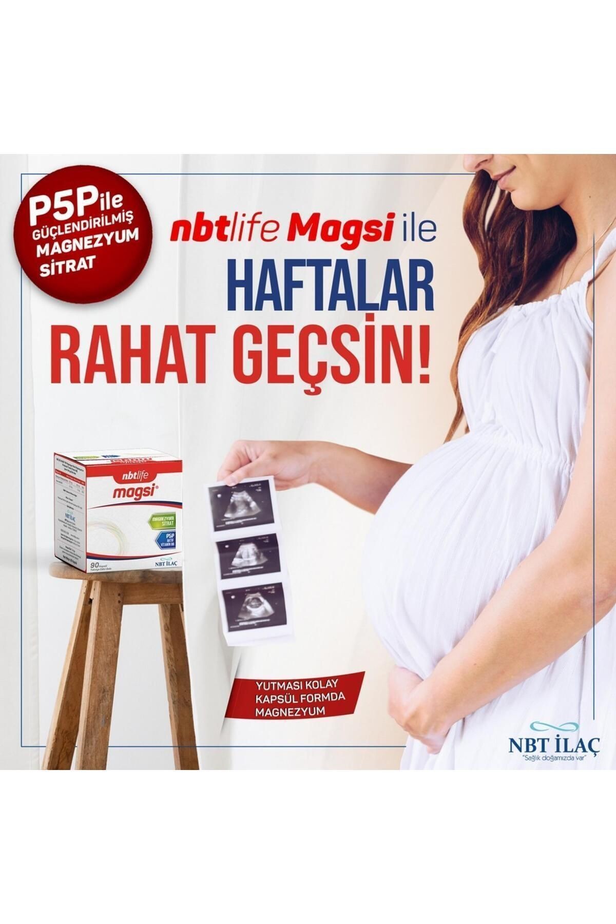 Nbtlife Magsi -magnezyum Sitrat Piridoksal 5 Fosfat 90 Kapsül