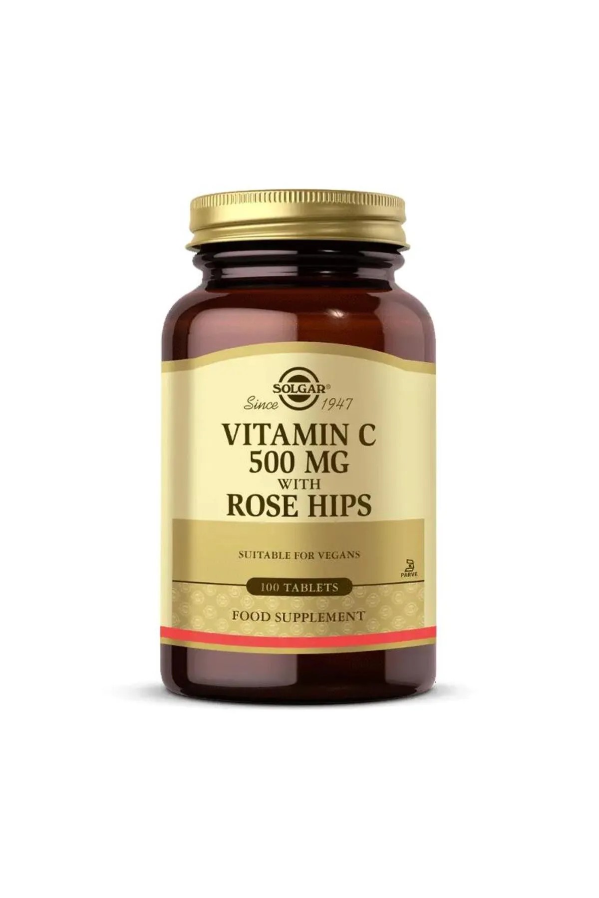 Solgar Vitamin C 500 Mg Rose Hips 100 Tablet