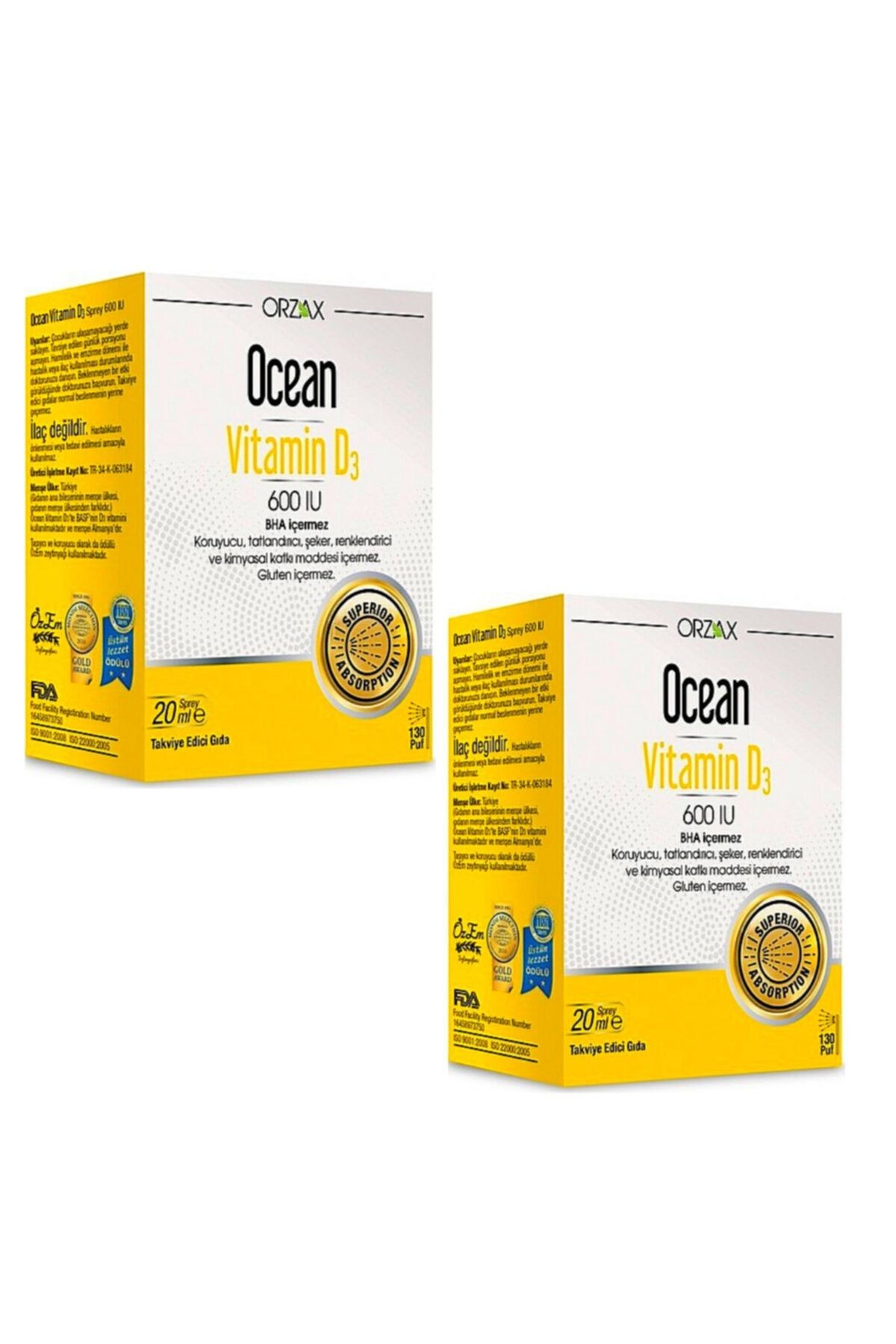 Vitamin D3 600 Iu 2'li Set