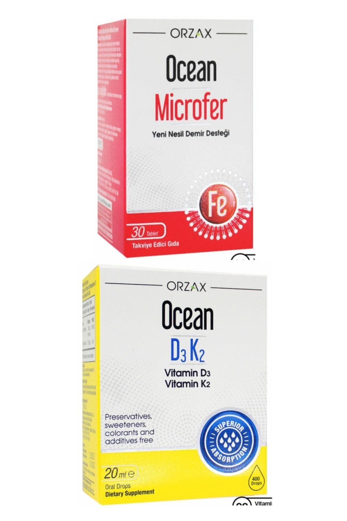 Microfer 30 Tablet + Ocean Vitamin D3k2 Damla 20 ml