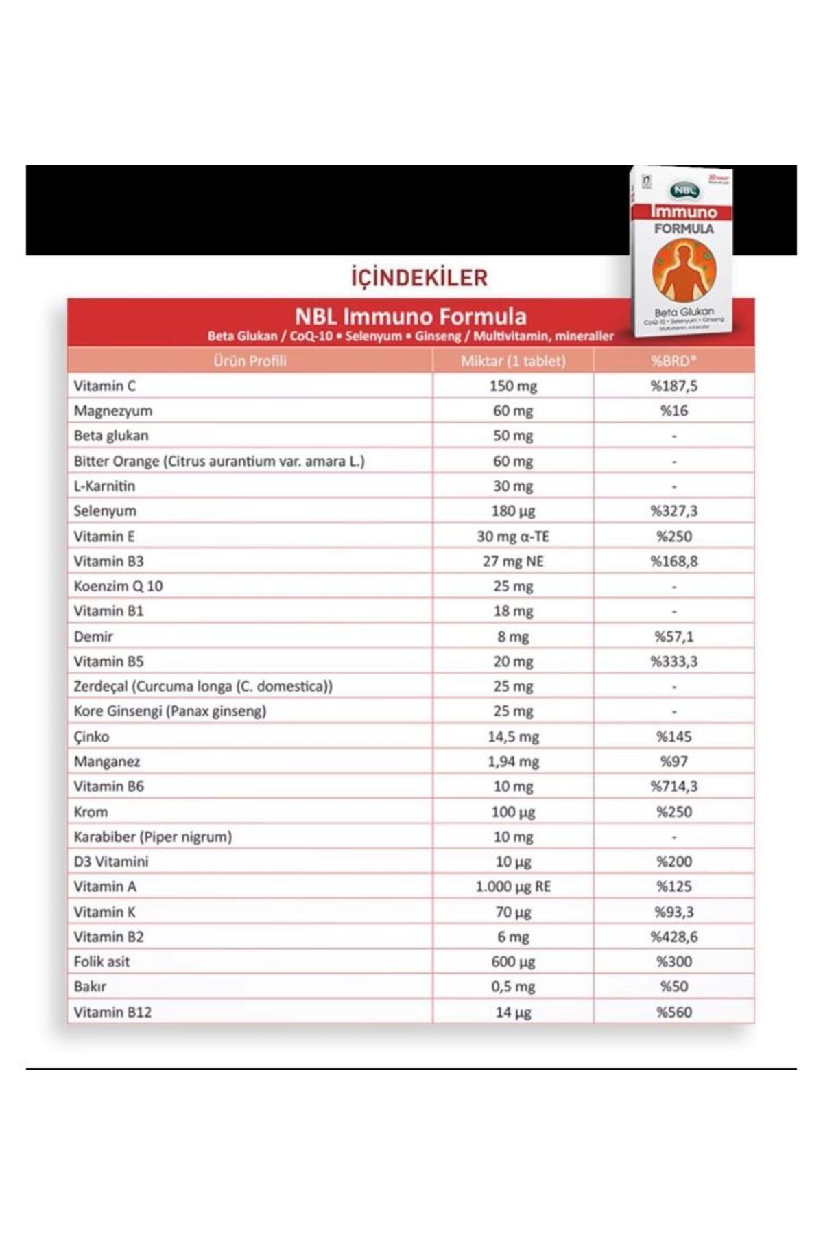 Immuno Formula 30 Tablet