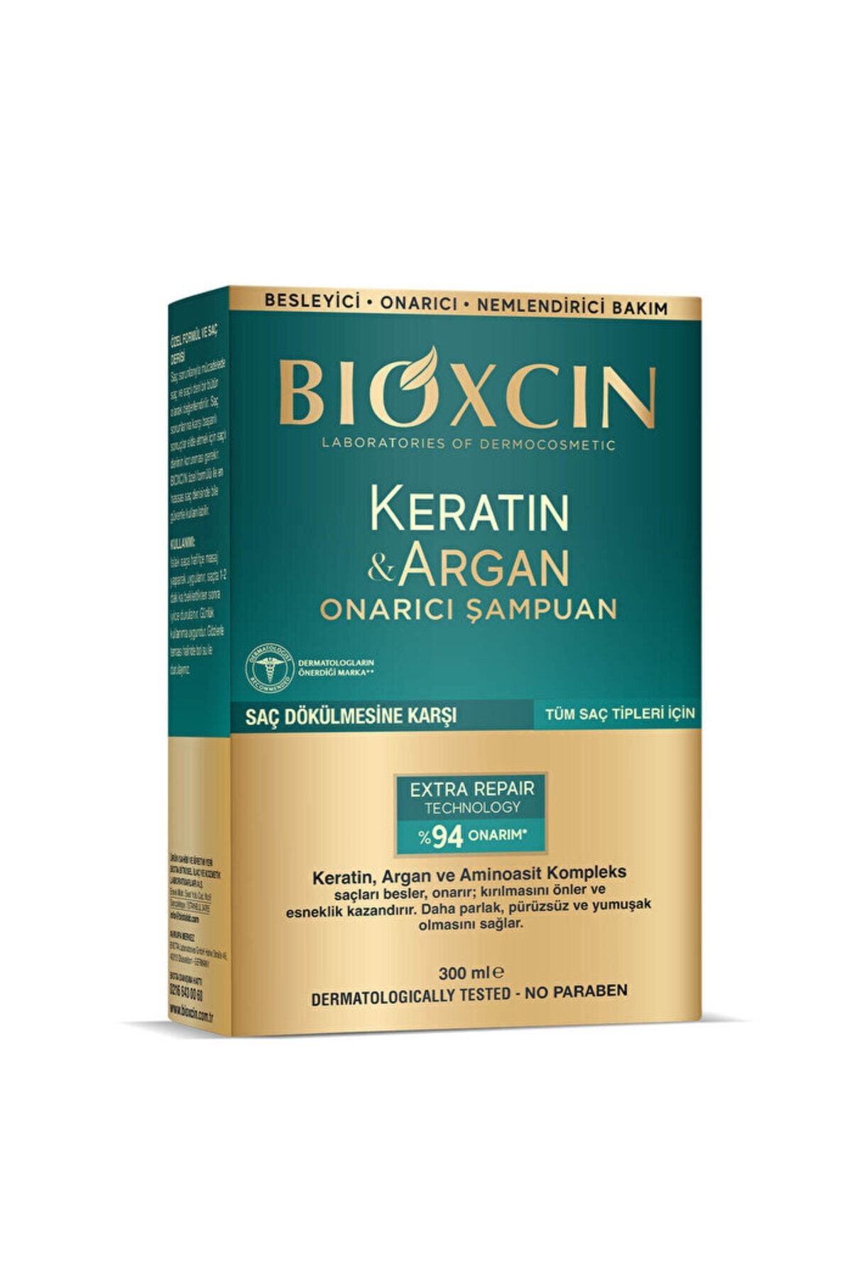 Onarıcı Şampuan  Keratin & Argan - 300 ml