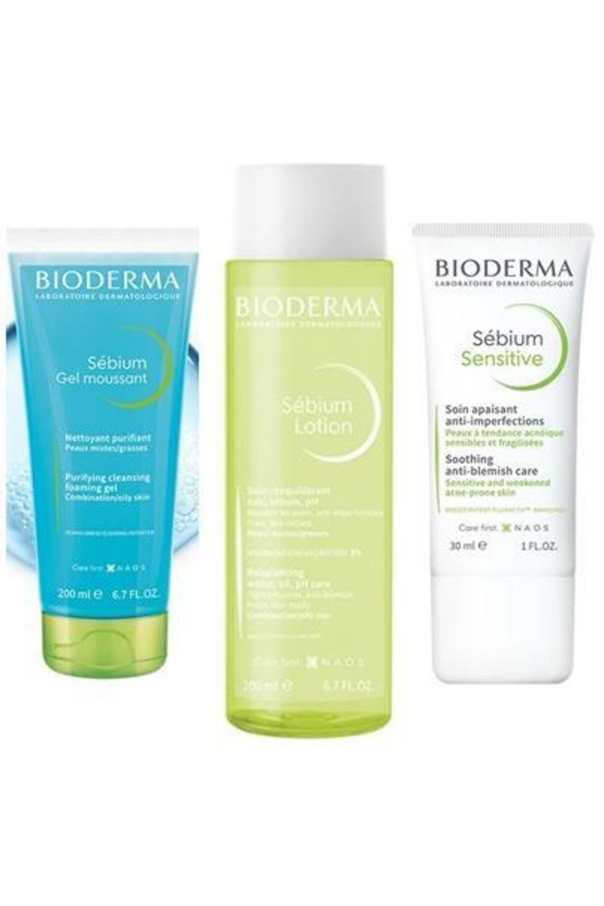 Sebium Foaming Gel Tüp 200 Ml+ Sebium Lotion 200 Ml+ Sebium Sensitive Cream