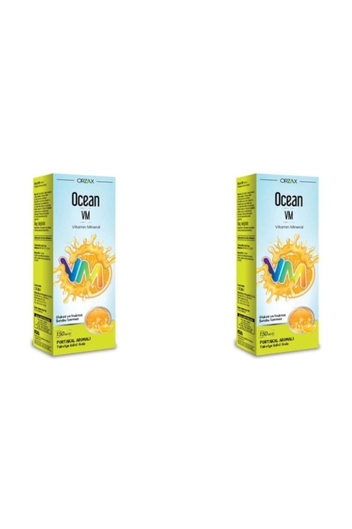 Orzax Vm Vitamin Mineral 150ml Portakallı Şurup 2'li Paket