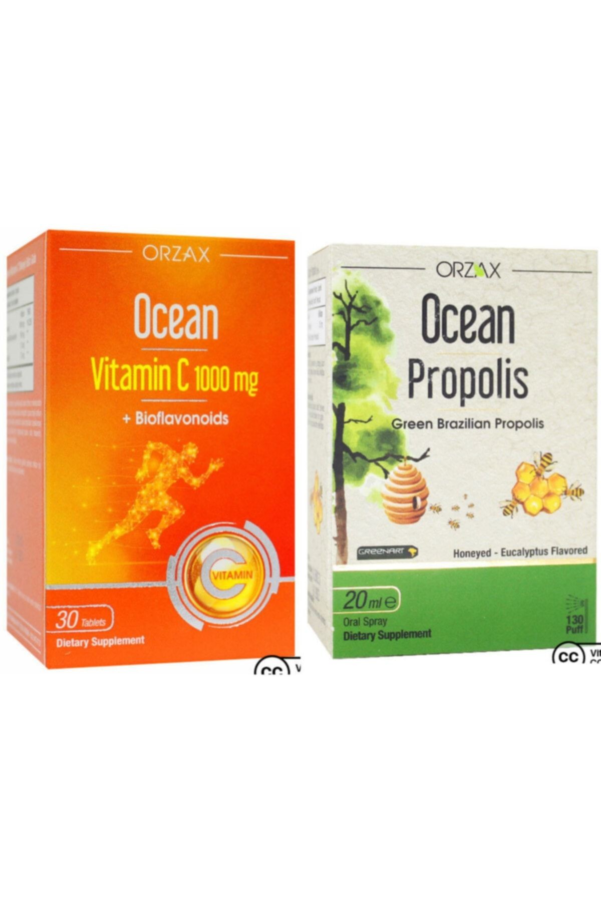 Vitamin C 1000mg 30 Tablet Ve Propolis Sprey 20 Ml