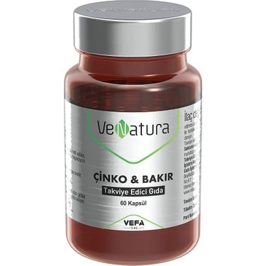 Venatura Çinko & Bakır 60 Kapsül