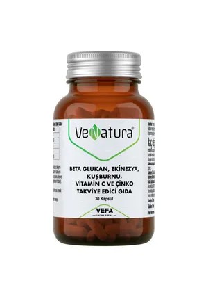 Venatura Beta Glukan, Ekinezya, Kuşburnu, Vitamin C ve Çinko 30 Kapsül
