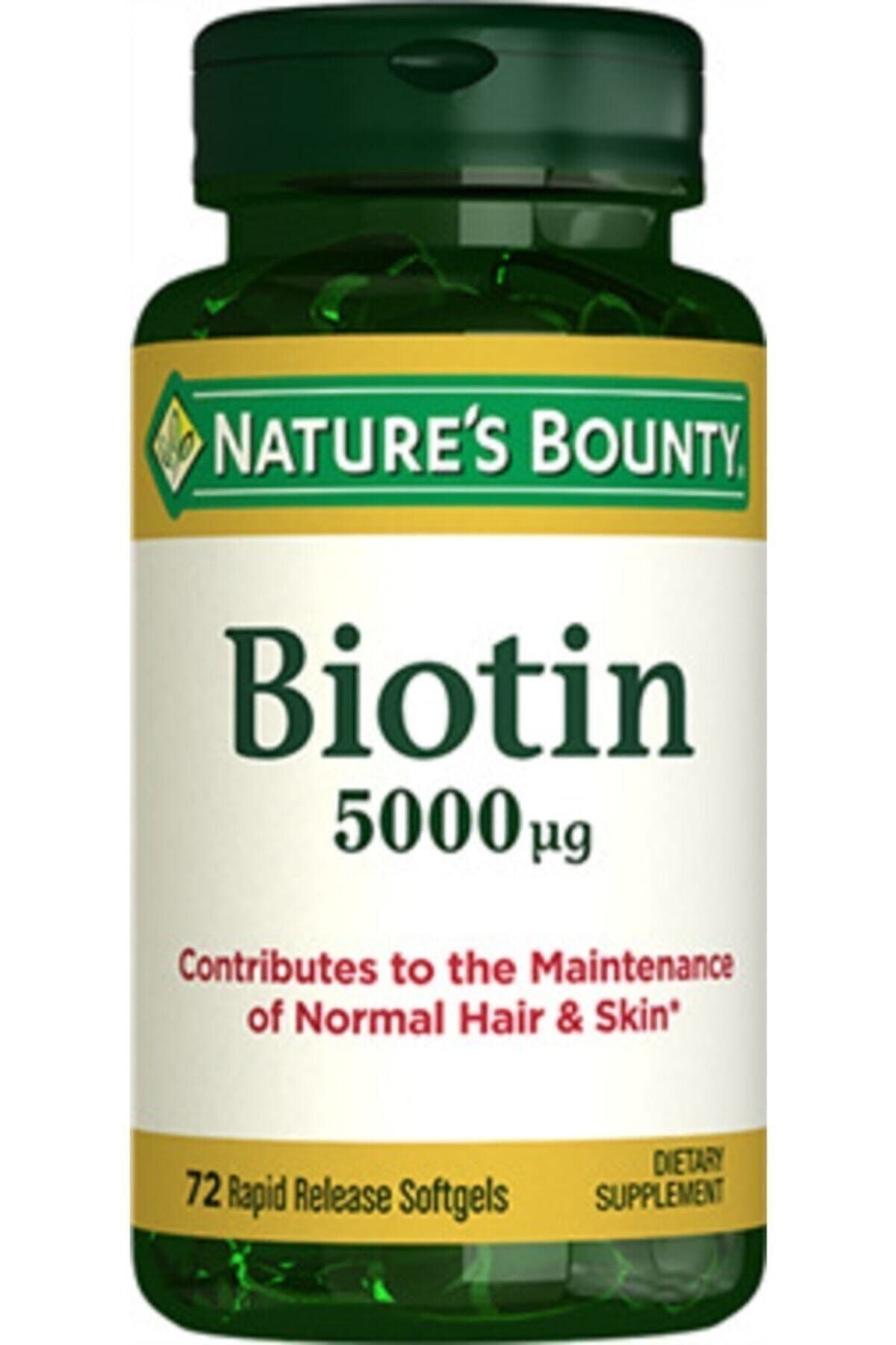 Natures Bounty Biotin 5000 Mcg 72 Kapsül