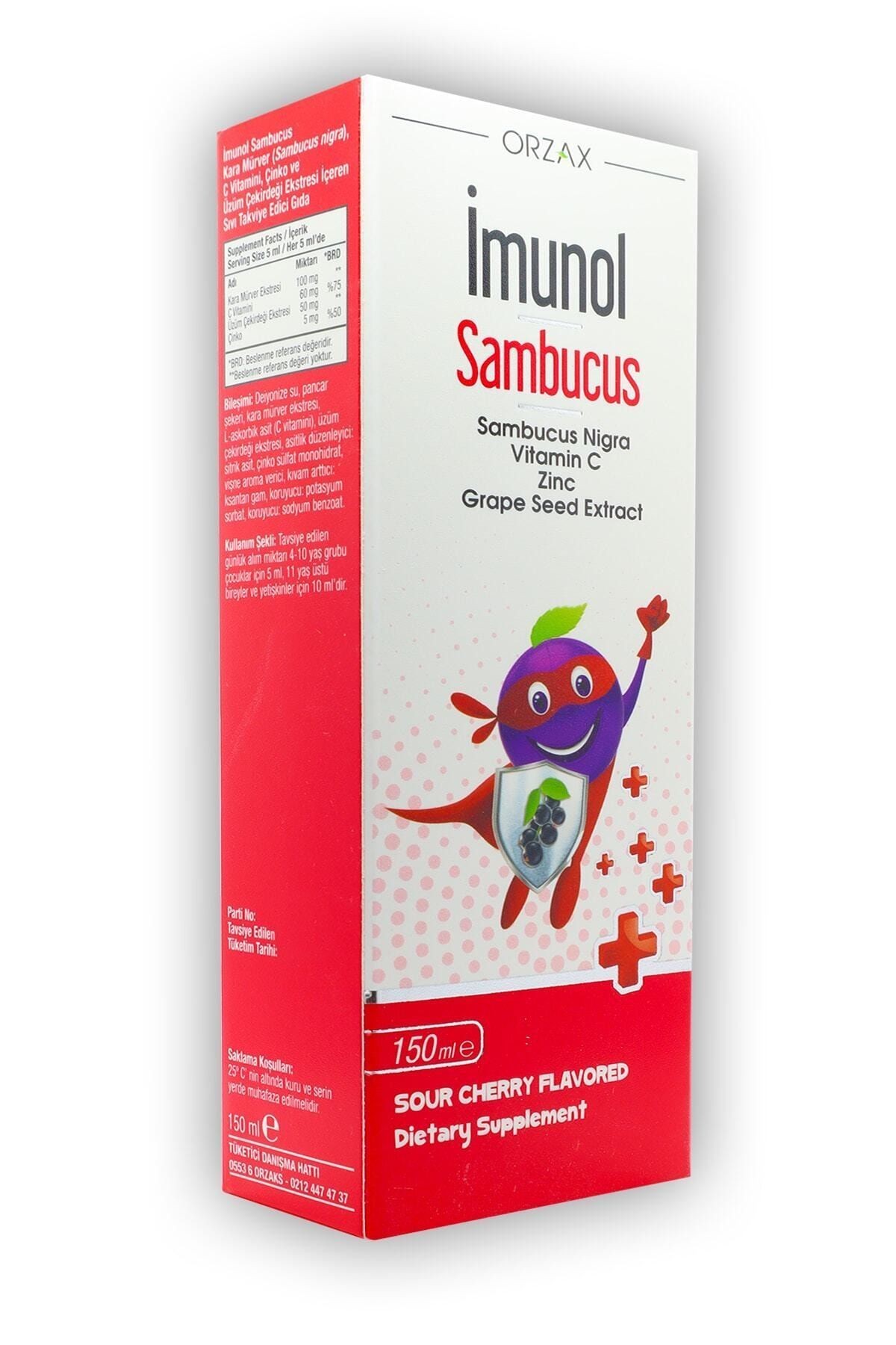 Imunol Sambucus 150ml Sıvı Form Vişne Aromalı