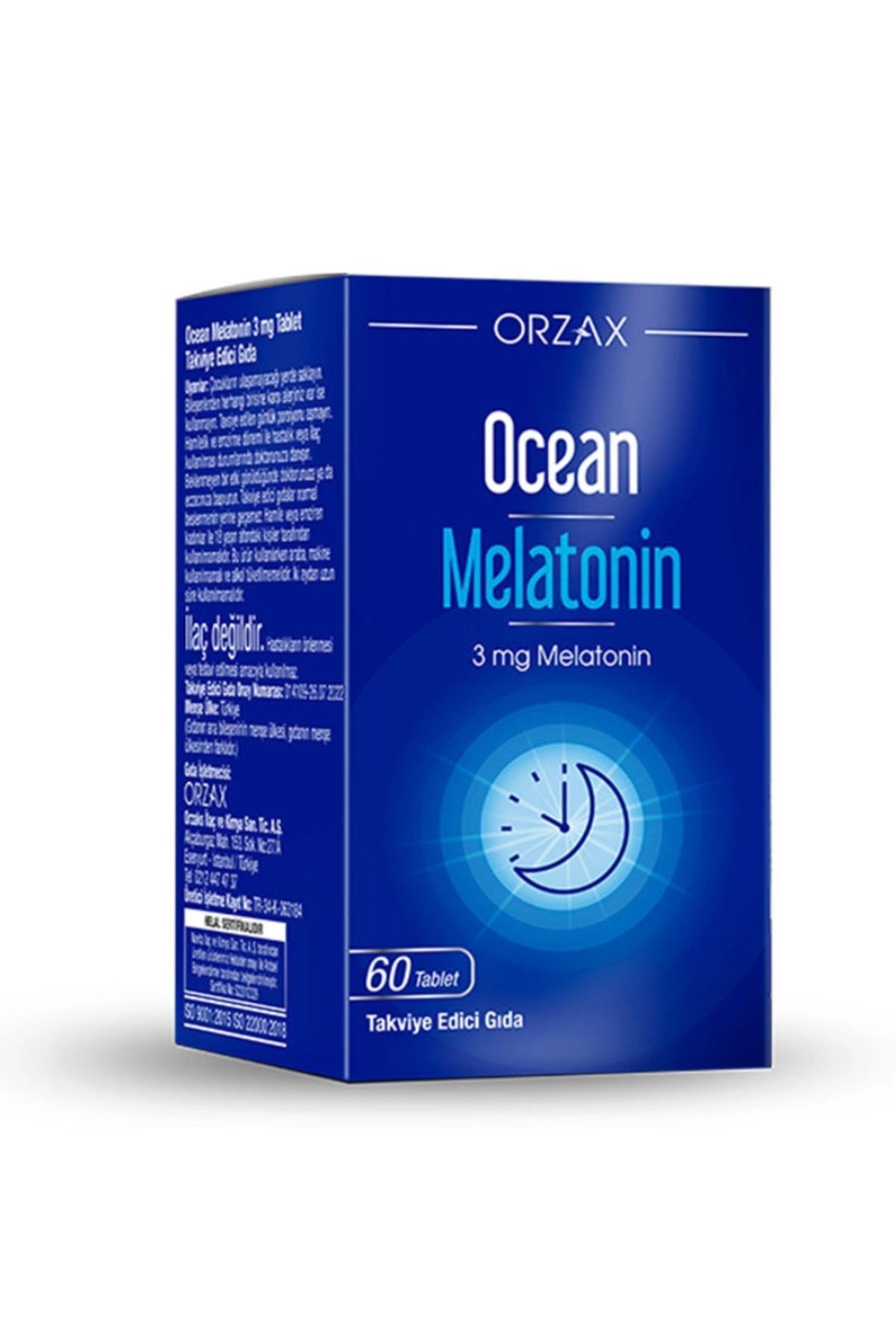 Orzax Ocean Melatonin Takviye Edici Gıda 60 Tablet-MFREYON01069