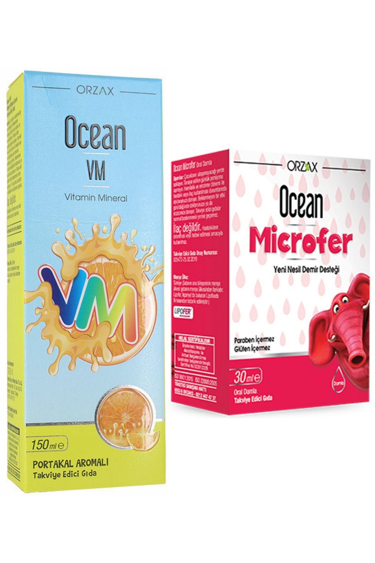 Vitamin Mineral Şurup 150ml + Microfer Oral Damla 30 Ml