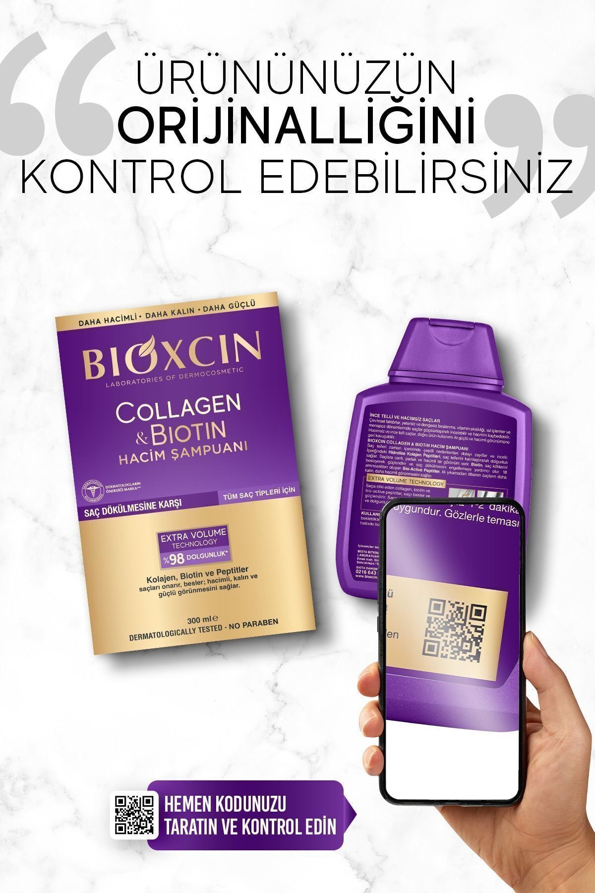 Collagen & Biotin Ekstra Hacim & Dolgunlaştırıcı Şampuan 300 Ml - 2 Li Avantaj Seti