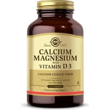 Solgar Calcium Magnesium with Vitamin D3 150 Tablet