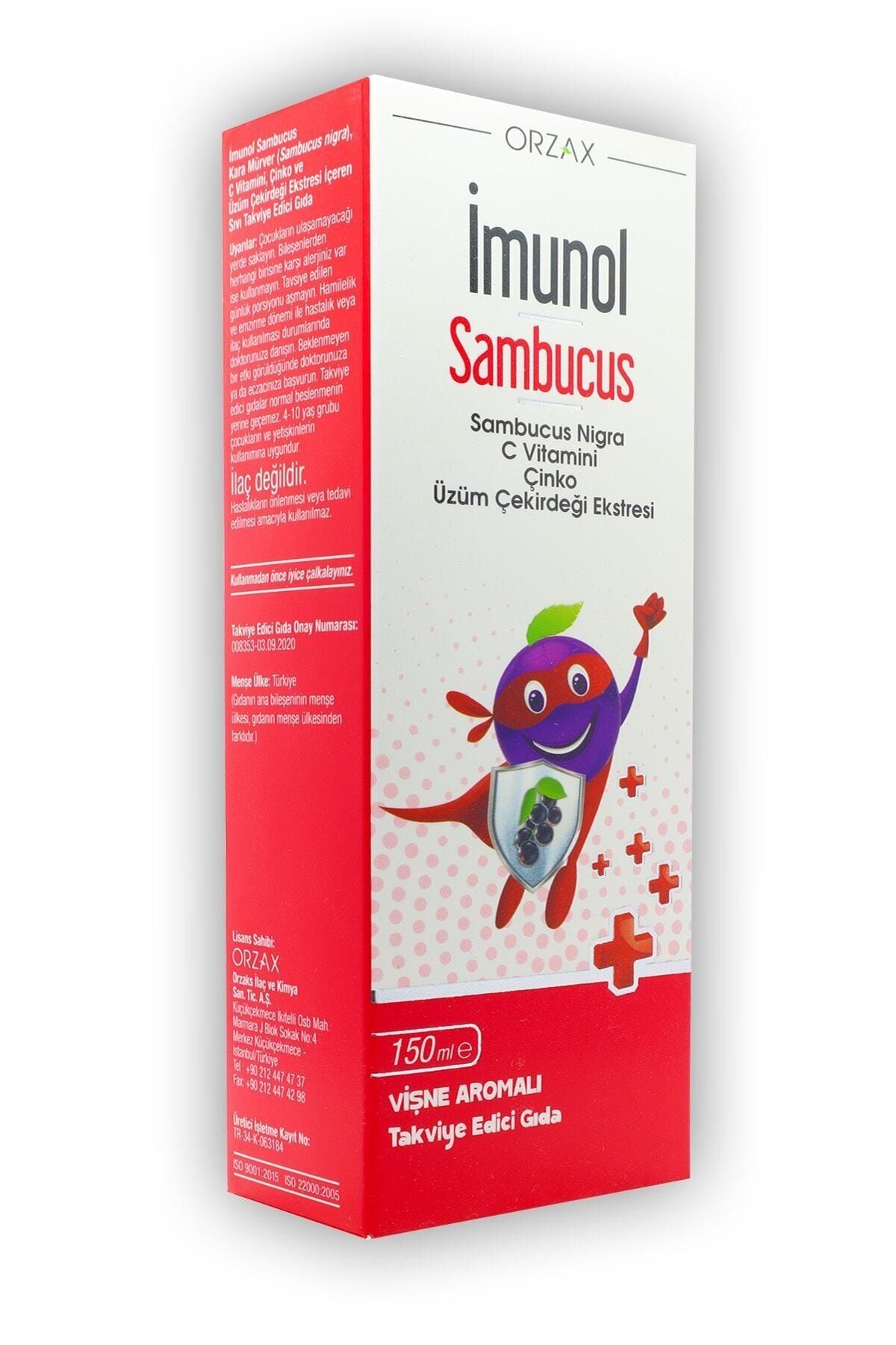 Imunol Sambucus 150ml Sıvı Form Vişne Aromalı