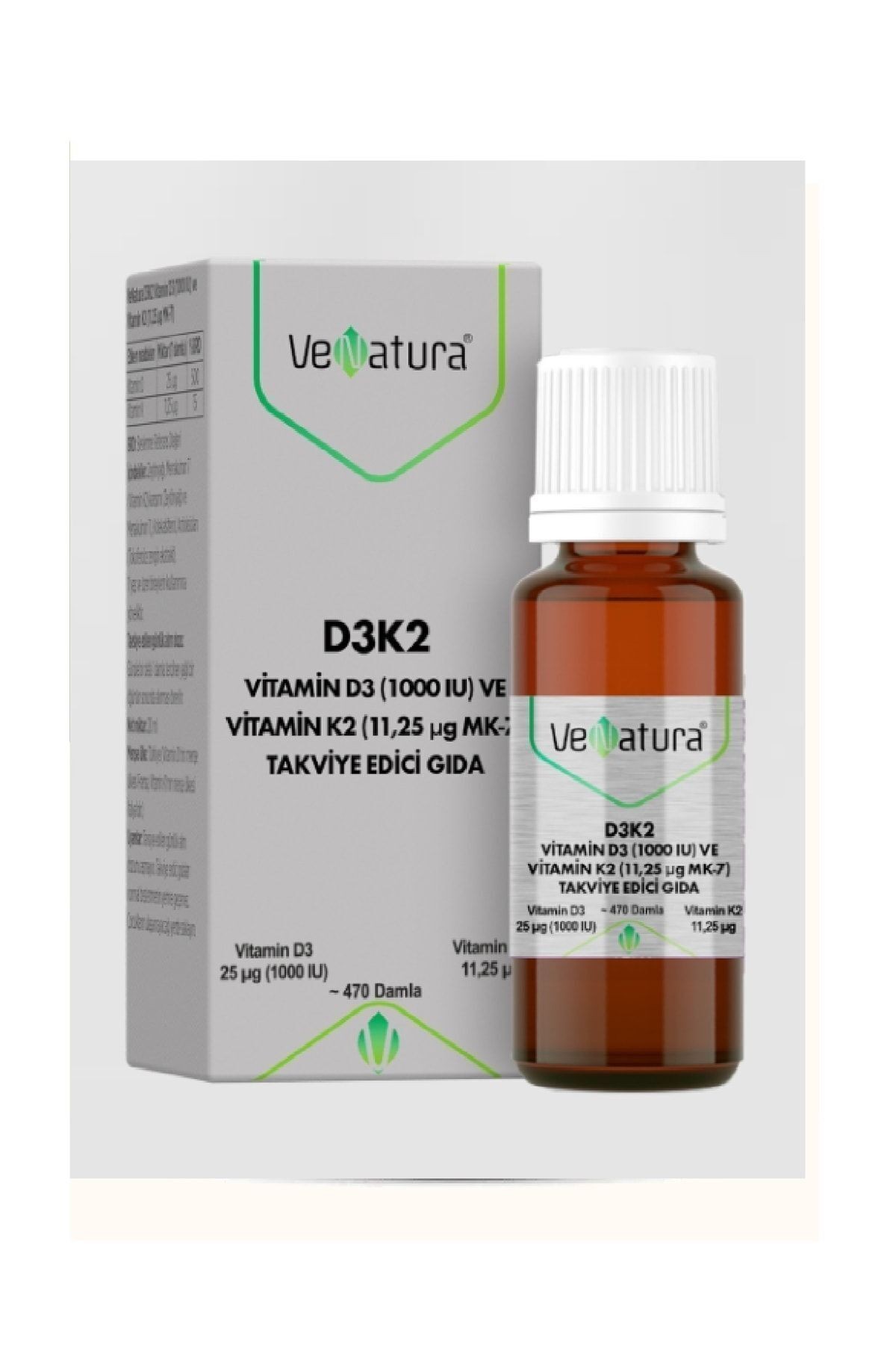 D3k2 (11,25 Mcg) Takviye Edici Gıda