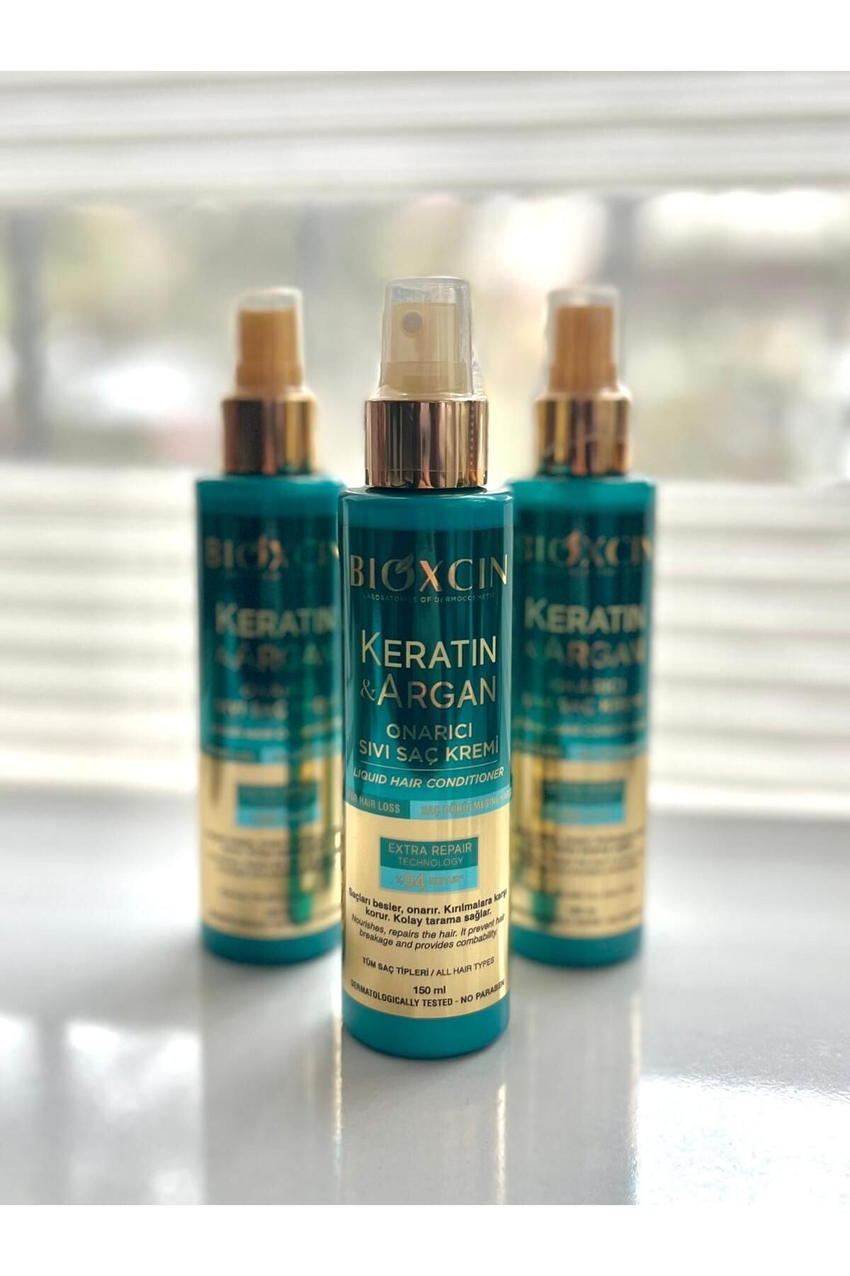 Keratin Ve Argan Onarıcı Sıvı Saç Kremi 150 ml 3'LÜ SET